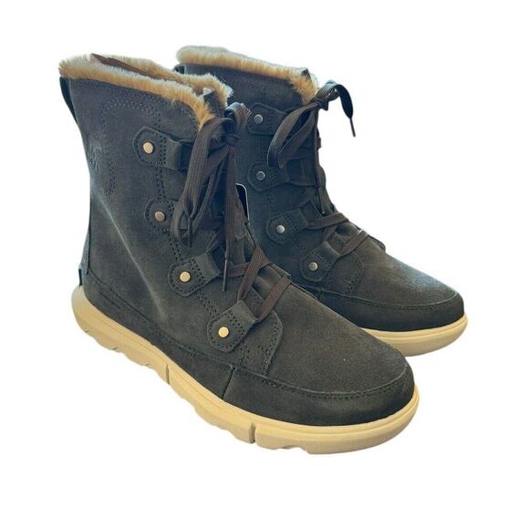 Sorel NEW Explorer Next Joan Waterproof Boots Women’s US 9.5 Gray Insulated - Picture 1 of 10